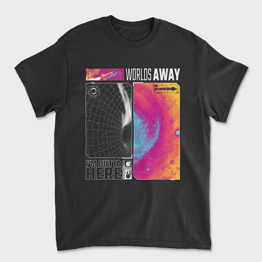 Galaxy Worlds Away, Tricou Barbati (Unisex)