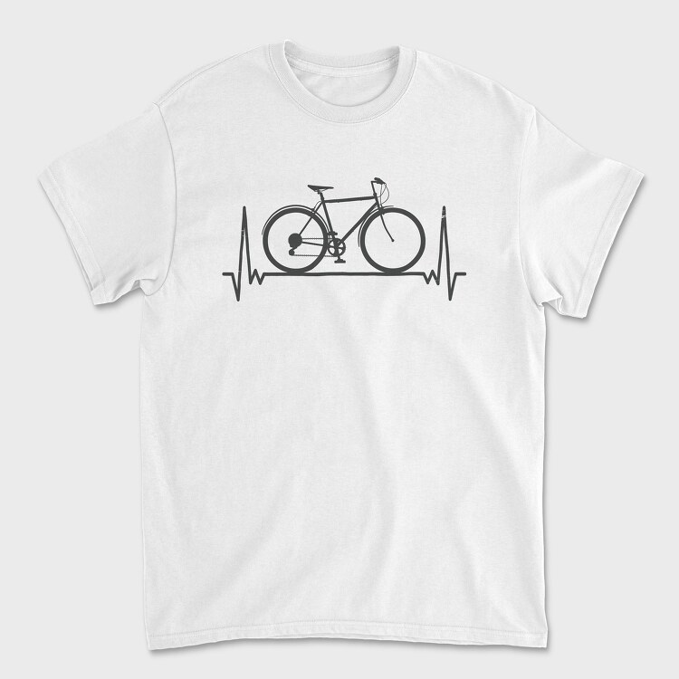 Bicycle Heartbeat, Tricou Barbati (Unisex)