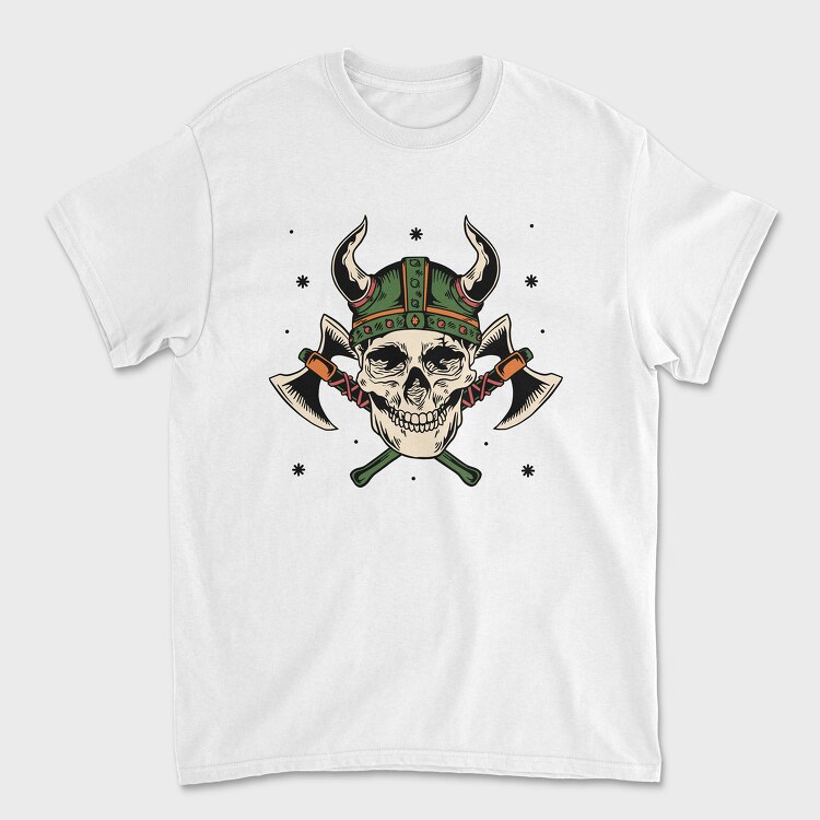 Viking Skull Axe, Tricou Barbati (Unisex)