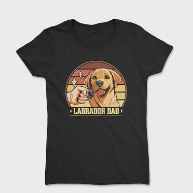 Labrador Dad Retro, Tricou Femei