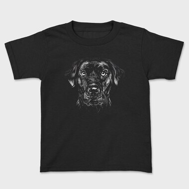 Labrador Retriever Monochrome, Tricou Copii