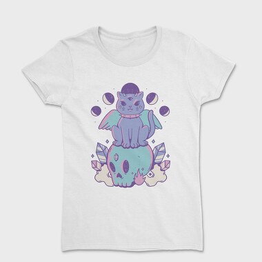 Pastel Goth Cat, Tricou Femei