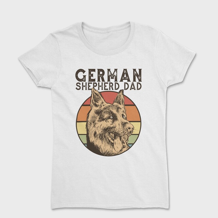 German Shepherd Dad, Tricou Femei