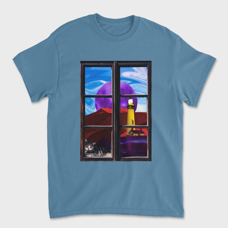 Landscape Window, Tricou Barbati (Unisex)