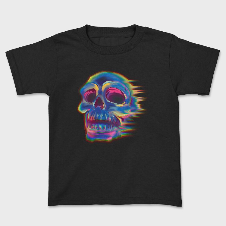 Skull Effect Colorful, Tricou Copii