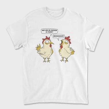 Crazy Funny Chickens, Tricou Barbati (Unisex)