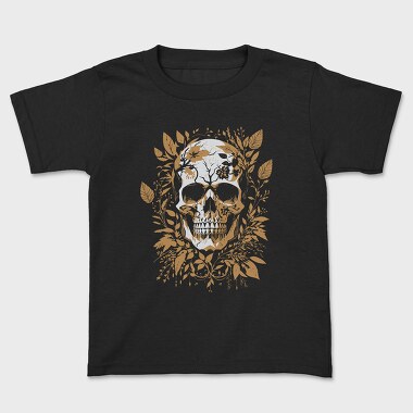 Skull Gold Leaves, Tricou Copii