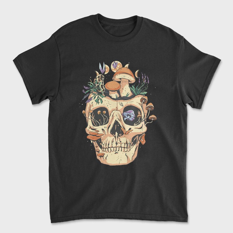 Skull Mushrooms Goblin, Tricou Barbati (Unisex)