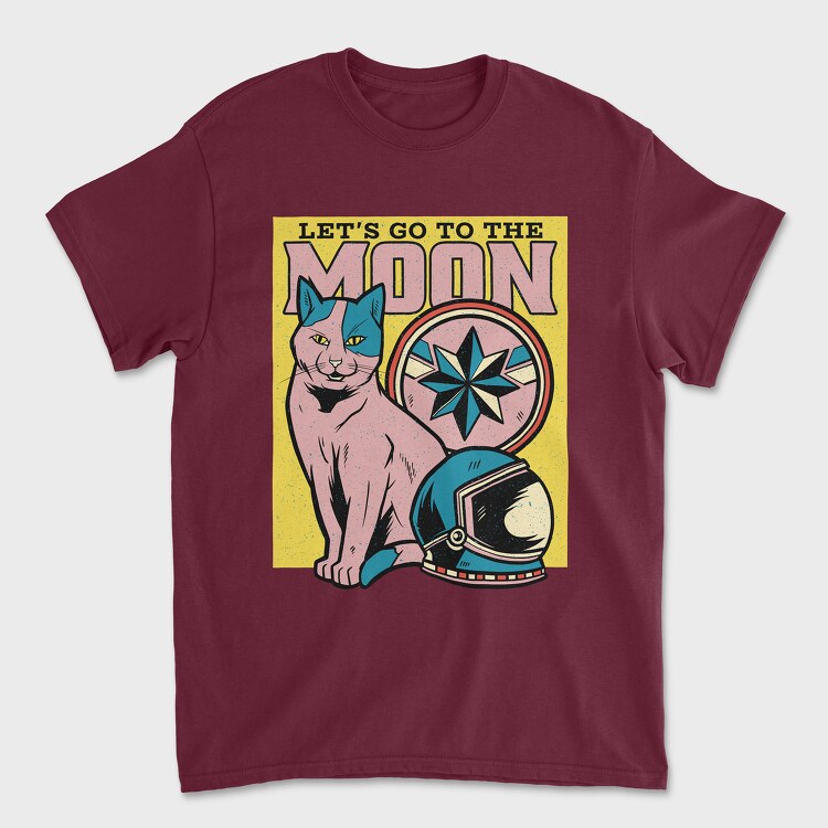 Lets Go to the Moon, Tricou Barbati (Unisex)