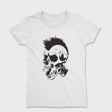 Skull Punk Mohawk, Tricou Femei