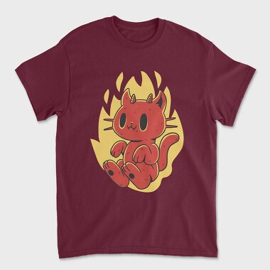 Cute Devil Cat, Tricou Barbati (Unisex)