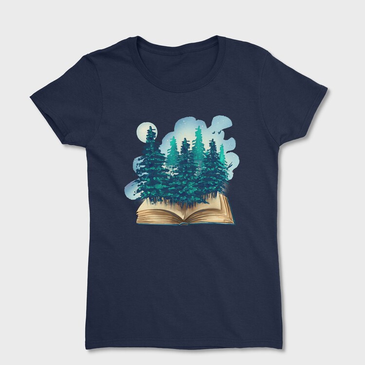 Book Trees Forest, Tricou Femei