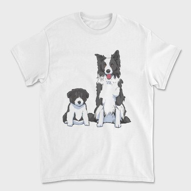 Border Collie Puppy Dog, Tricou Barbati (Unisex)