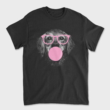 Golden Dog Glasses, Tricou Barbati (Unisex)