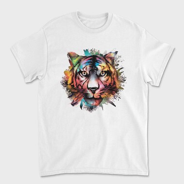 Watercolor Tiger, Tricou Barbati (Unisex)