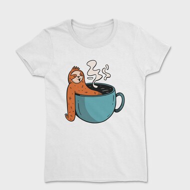 Sloth Coffee Hot Tub, Tricou Femei