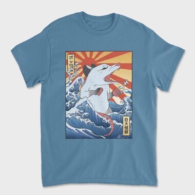 Wave Possum Japanese, Tricou Barbati (Unisex)