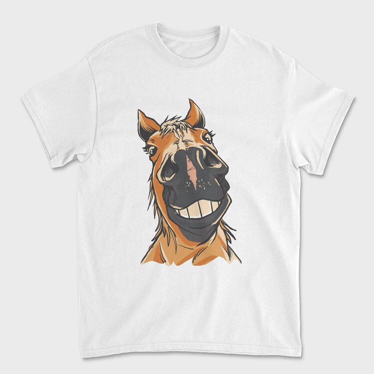 Smiling Horse, Tricou Barbati (Unisex)