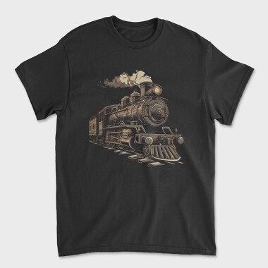 Locomotive Vintage, Tricou Barbati (Unisex)