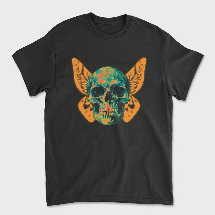 Butterfly Skull, Tricou Barbati (Unisex)