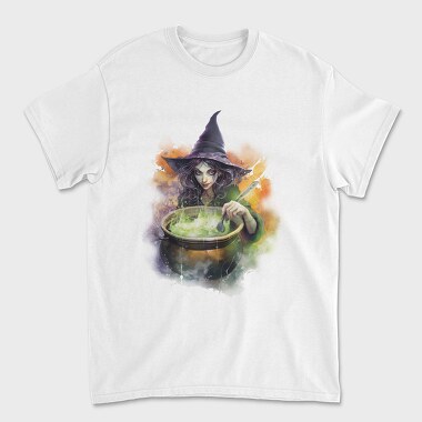 Witch Watercolor, Tricou Barbati (Unisex)