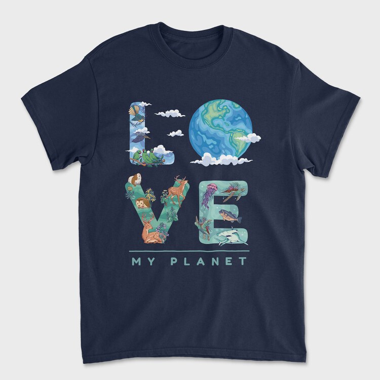 Love My Planet, Tricou Barbati (Unisex)