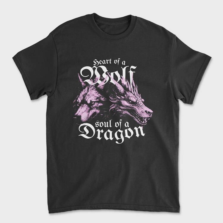 Wolf and Dragon, Tricou Barbati (Unisex)