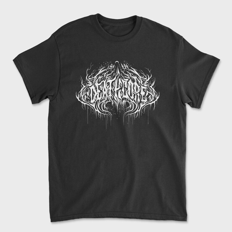 Deathcore Lettering, Tricou Barbati (Unisex)