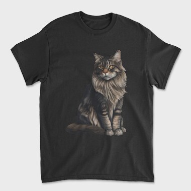 Maine Coon Cat, Tricou Barbati (Unisex)