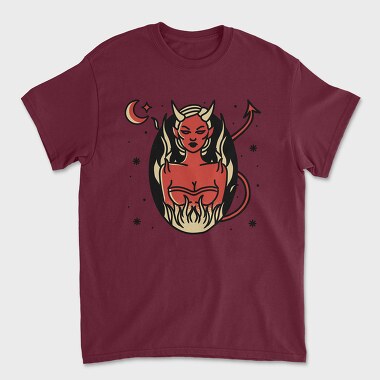 Devil Girl, Tricou Barbati (Unisex)