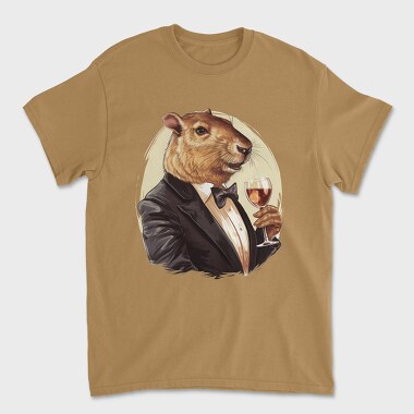 Capybara Drink, Tricou Barbati (Unisex)