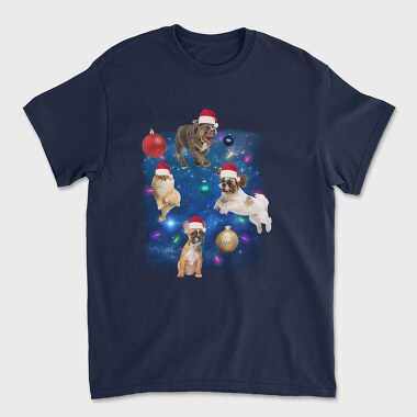 Xmas Dogs, Tricou Barbati (Unisex)