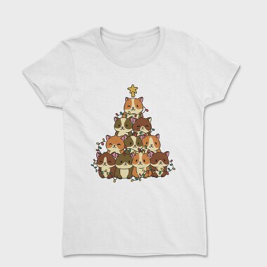 Hamster Christmas Tree, Tricou Femei