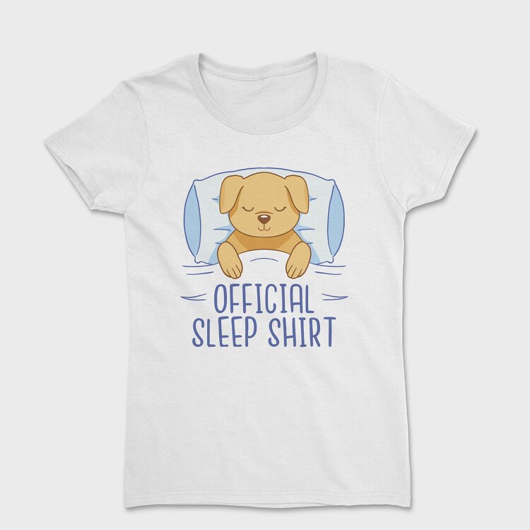 Dog Official Sleep Shirt, Tricou Femei