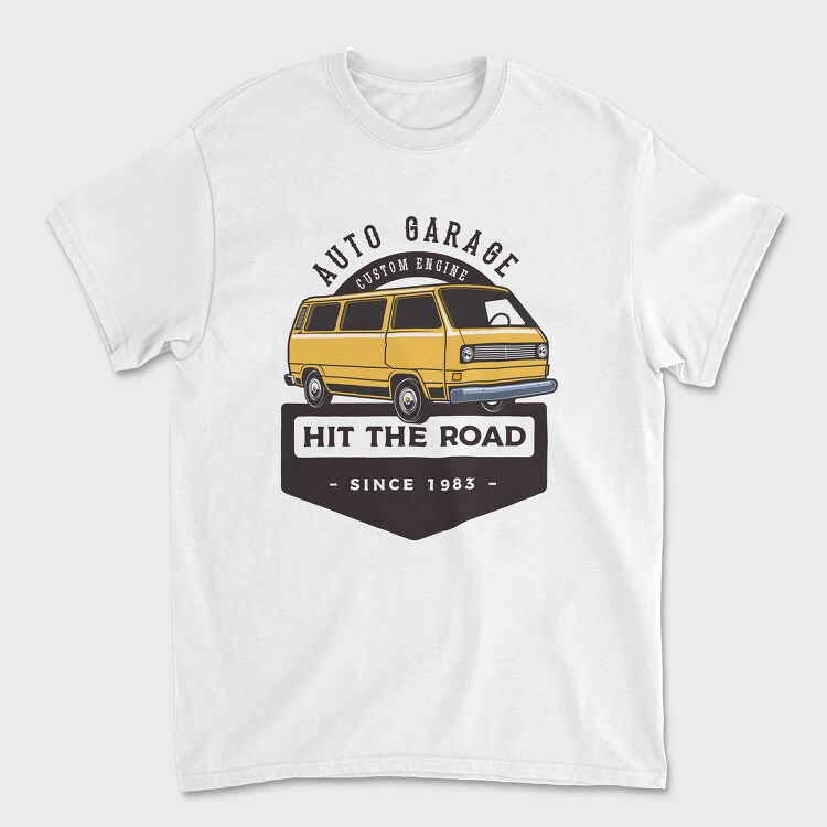 1985 VW Westie camper, Tricou Barbati (Unisex)