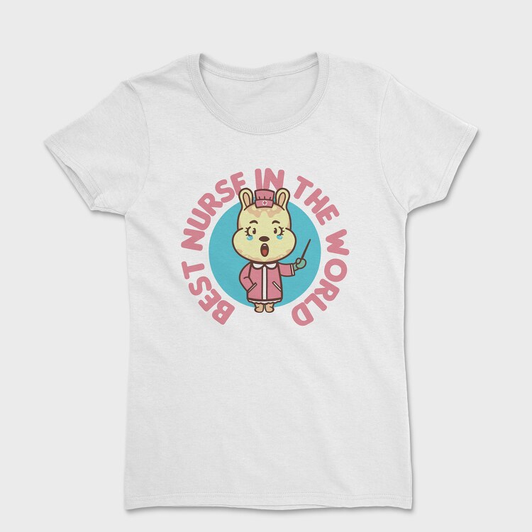 Best Nurse in the World Cartoon, Tricou Femei