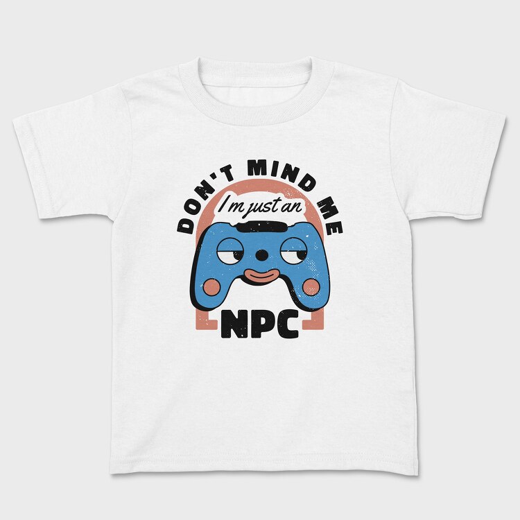 Gamer Retro Cartoon Npc, Tricou Copii