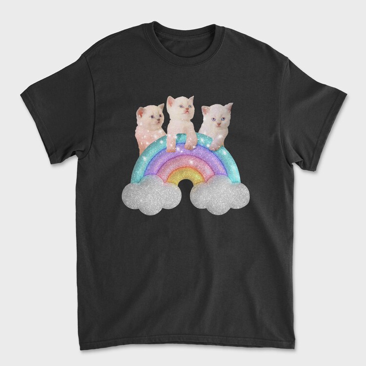 Sparkles Cats, Tricou Barbati (Unisex)