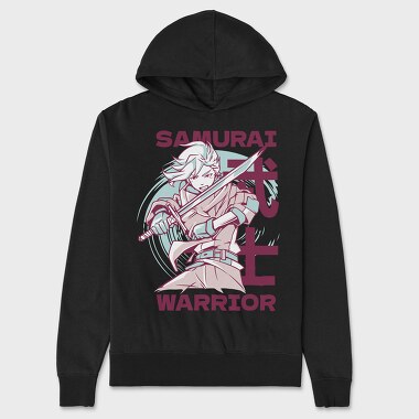 Anime Samurai Warrior, Hanorac Oversize Barbati (Unisex)