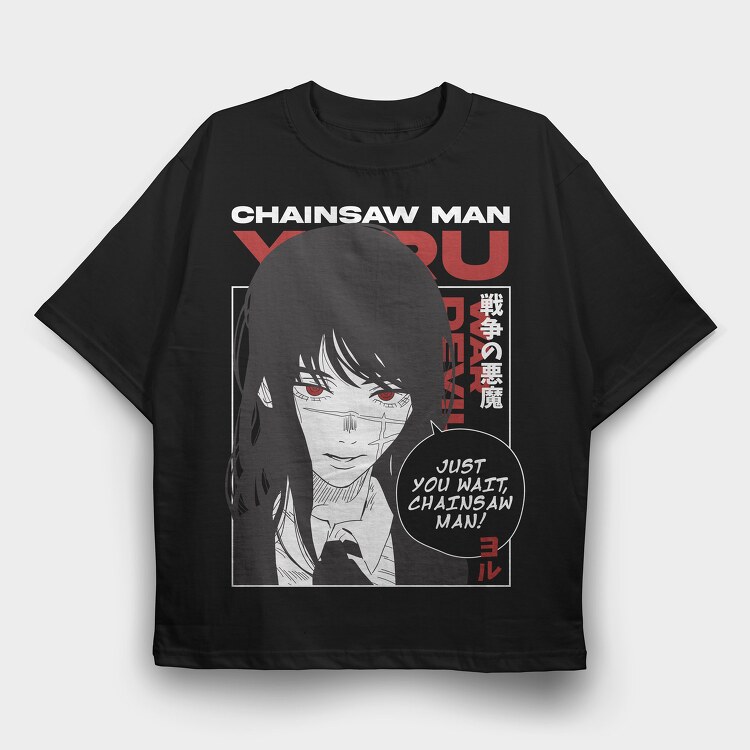 Chainsaw Man 19, Tricou Oversize Barbati (Unisex)