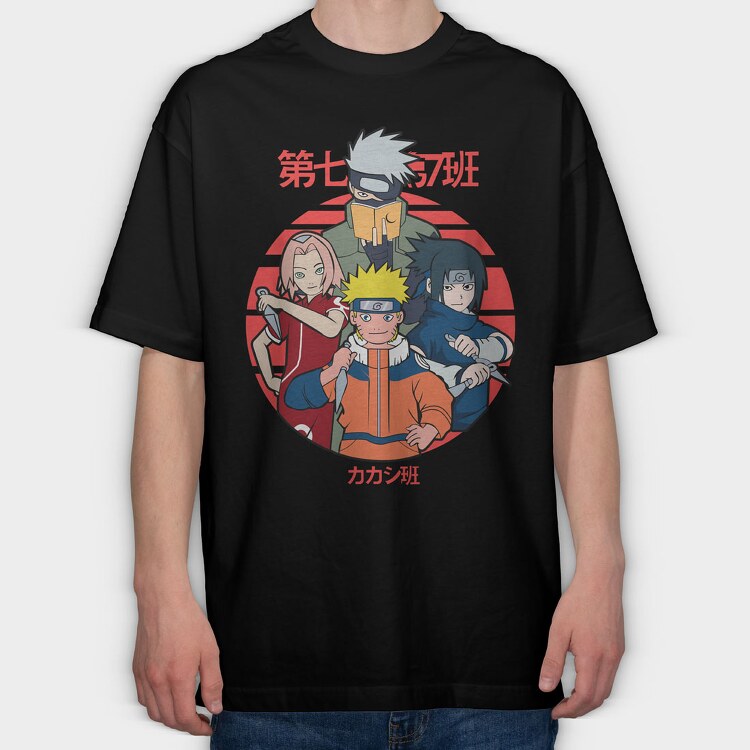 Naruto 10, Tricou Oversize Barbati (Unisex)