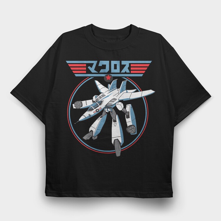 Robotech 4, Tricou Oversize Barbati (Unisex)