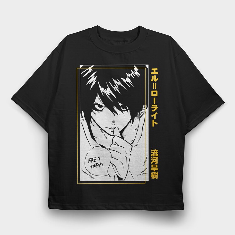 Death Note 9, Tricou Oversize Barbati (Unisex)