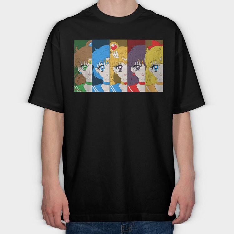 Sailor Moon 17, Tricou Oversize Barbati (Unisex)