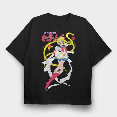 Sailor Moon 2, Tricou Oversize Barbati (Unisex)