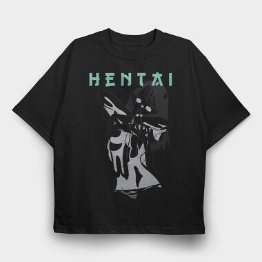 Hentai 6, Tricou Oversize Barbati (Unisex)
