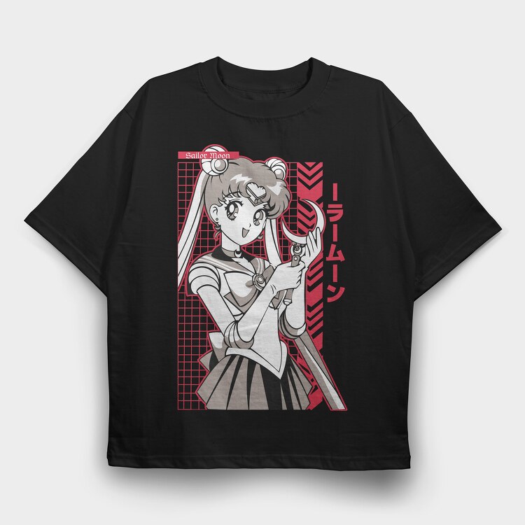 Sailor Moon 24, Tricou Oversize Barbati (Unisex)