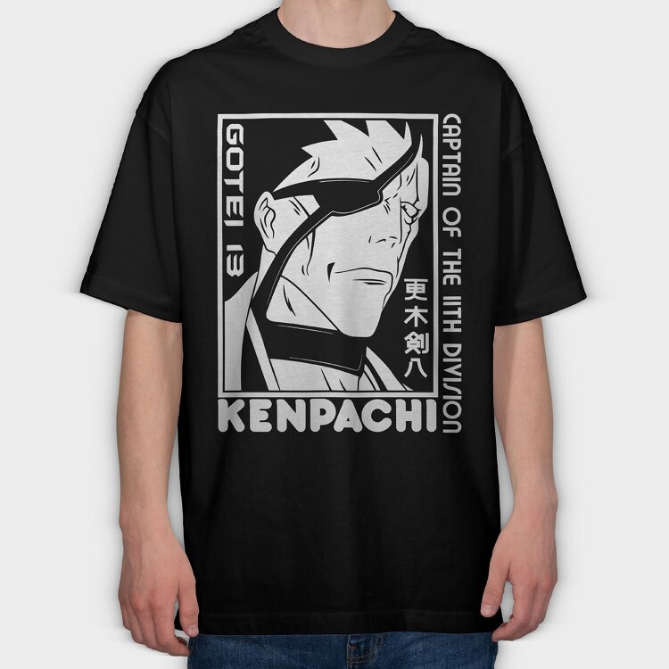 Zaraki Kenpachi, Tricou Oversize Barbati (Unisex)
