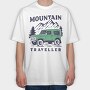 Mountain Traveller, Tricou Oversize Barbati (Unisex)