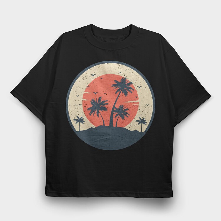 Retro Nature Outdoor 2, Tricou Oversize Barbati (Unisex)